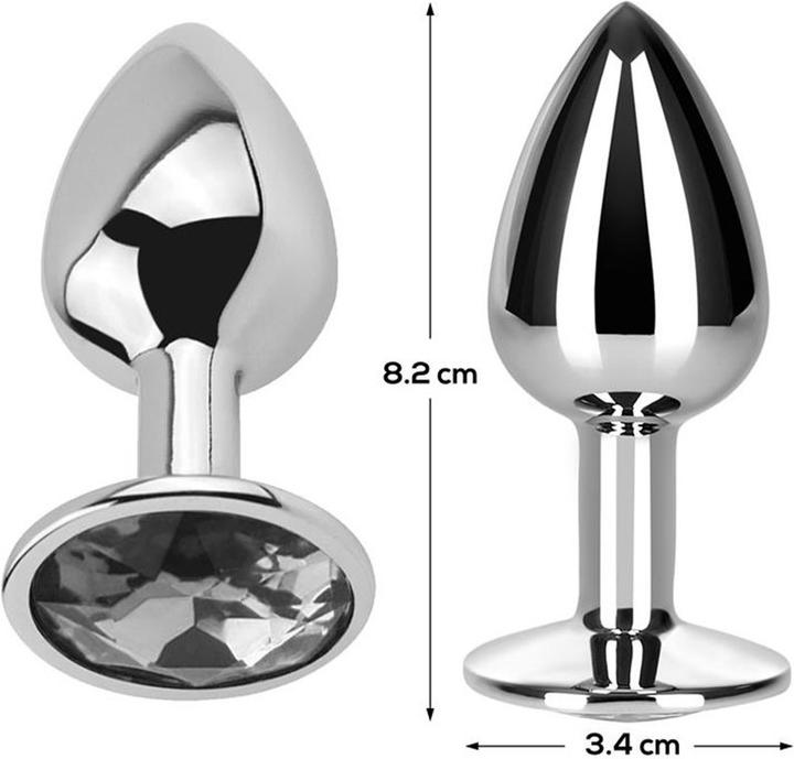Actual product image AfterDark Fantasies Butt Plug "White Diamond" Medium