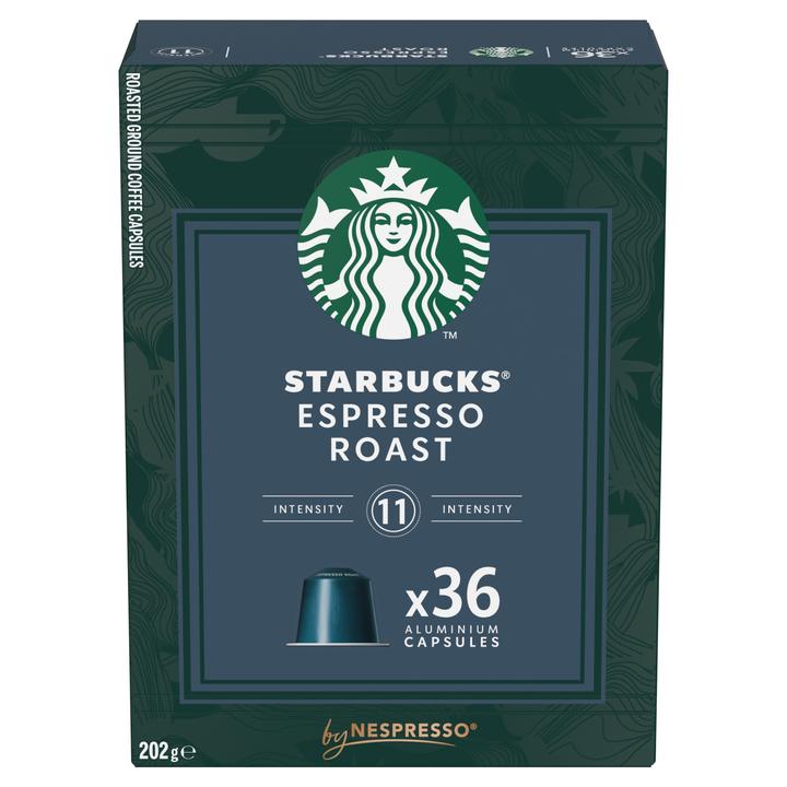 Starbucks Espresso Roast by Nespresso Dark Roast Kaffee (36 x Port.)