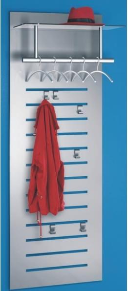 Produktbild Kerkmann Wandgarderobe tec-art 32606614 silber Metall 6 Haken 60,0 x 170,0 cm