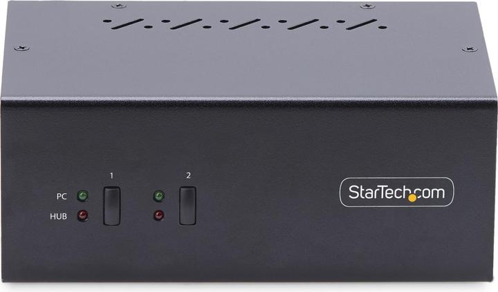 Actual product image StarTech COM 2-Port KVM Switch Dual Monitor DisplayPort 4K 60Hz 2x USB 3.0 2x USB 2.0 Hotkey/Printing