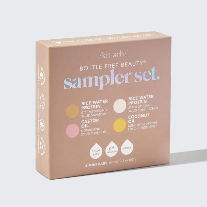 Produktbild Kitsch Plastikfreie Haarpflege in Reisegrösse 4er Set (Festes Shampoo)