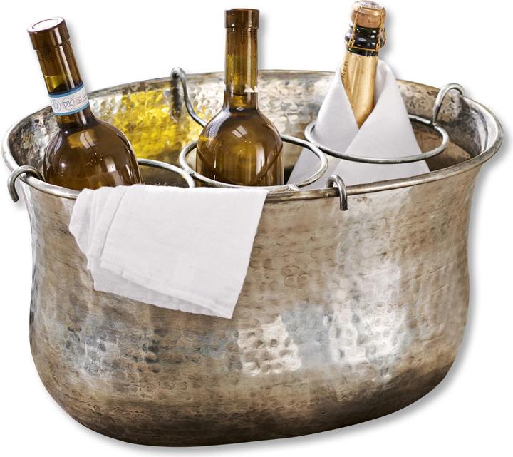 Image du produit Loberon Seau à champagne Montgomery argent antique