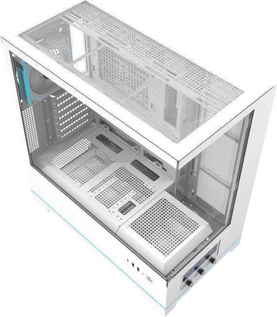 Image du produit Darkflash Tech Darkflash DY451 PRO boîtier d'ordinateur avec ventilateur (blanc) (mATX, ITX, ATX)