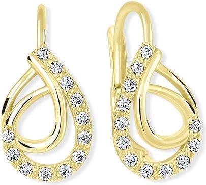 Actual product image Brilio Gold earrings with crystals 239 001 01065