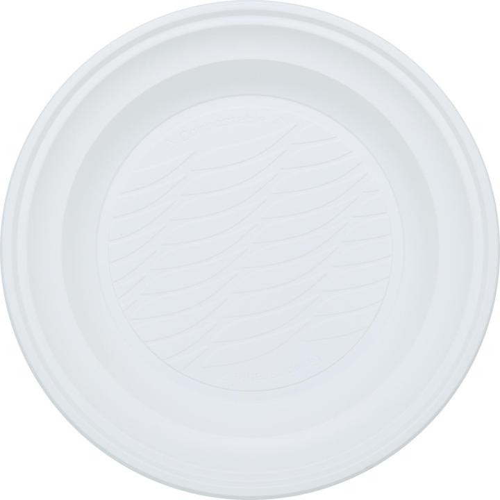 Bibo 15 Piatti Fondi In Bioplastica Biodegrabili E Compostabili (15 x)