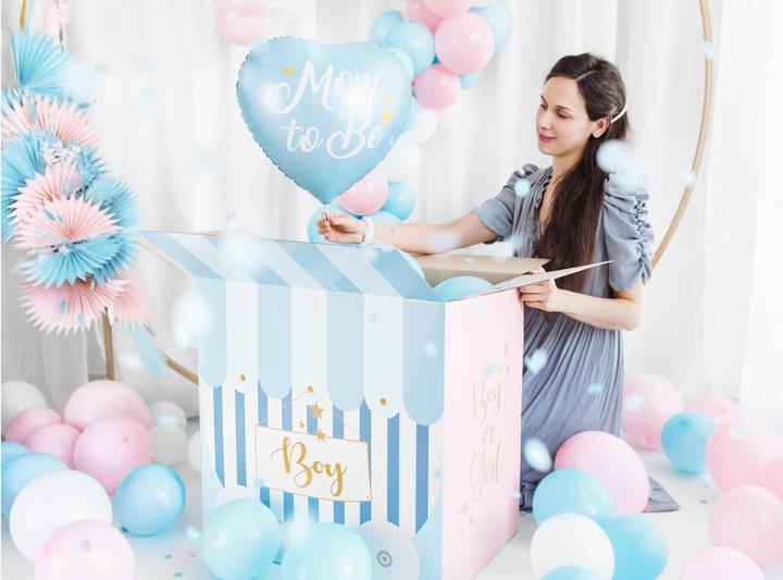 Image du produit Partydeco Ballon en plastique Mom to be bleu (1 x)