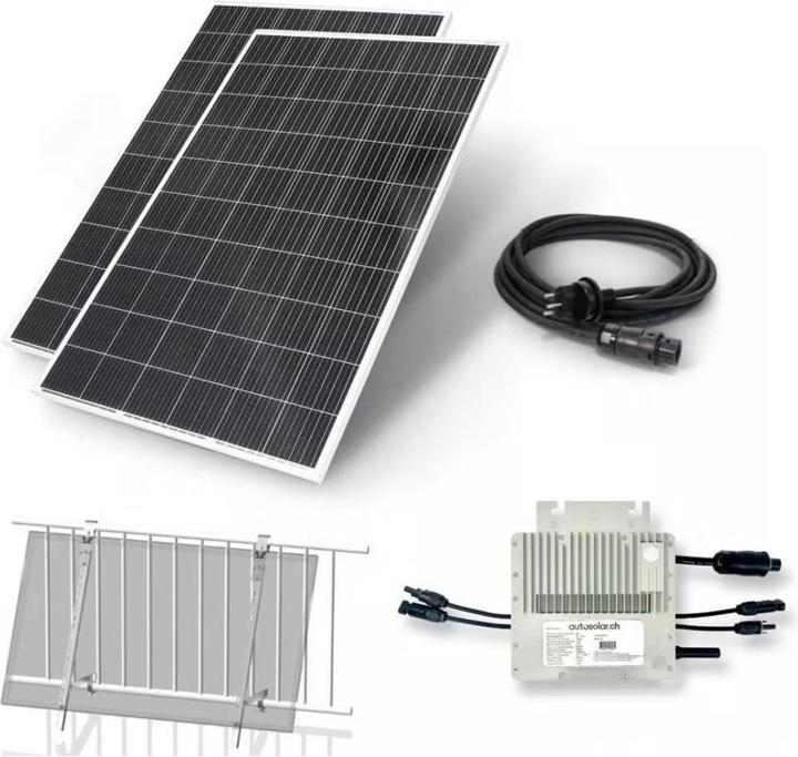 Autosolar Balkonkraftwerk mit 670 Watt (670 W)