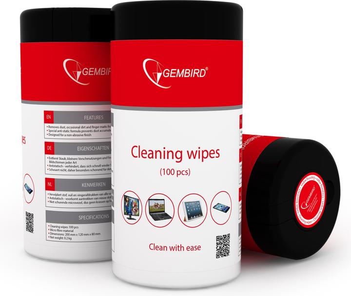 Gembird Cleaning cloths (wipes) (100 x)