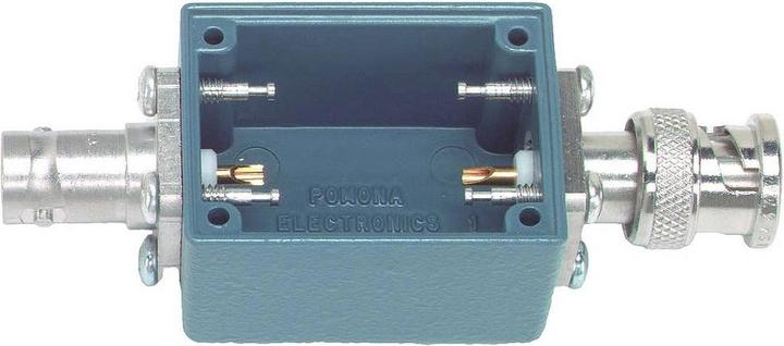 Produktbild Pomona Electronics Aluminiumgehäuse mit Abdeckung mit installierten BNC-Buchsen und BNC-Steckern (Messgerätkoffer)