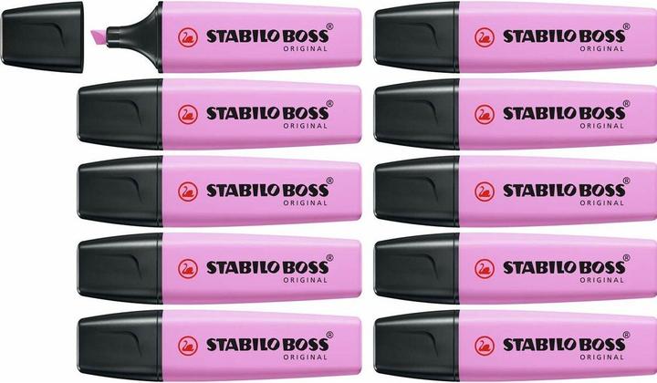 Image du produit STABILO Surligneurs - BOSS ORIGINAL Pastel - Pack de 10 - fuchsia frais (5 mm, 10 x)