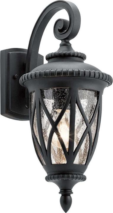 Actual product image Elstead Lighting Admirals Cove outdoor wall light E27 48cm textured black IP44 anti-seawater (E27)