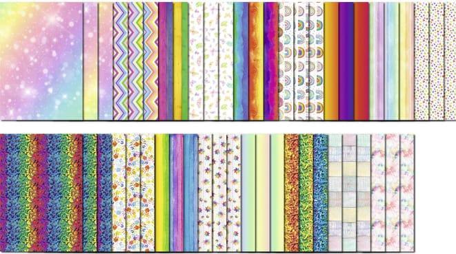 Image du produit Ursus Collection de cartons photo à motifs "Rainbow (300 g/m², 50 x)
