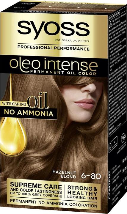 Actual product image Syoss OLIO INTENSE ink sin amoniaco #6.80-rubio caramelo 5 pz (6-80)