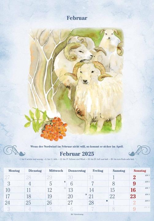 Produktbild Alpha Edition 100-Jähriger Kalender 2025 Wandkalender, 23,7x34cm, Bildkalender mit (Harter Einband, Deutsch)