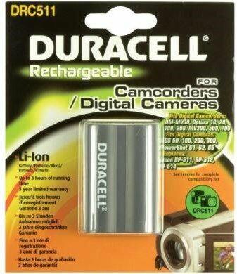 Image du produit Duracell Batterie au lithium-ion BP-511 (Batterie de l'appareil photo)