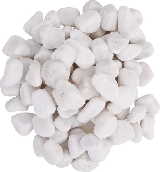 Image du produit VidaXL Galet poli 25 kg Blanc 2-5 cm,Couleur : Blanc,Matériau (Fond, Pierres)
