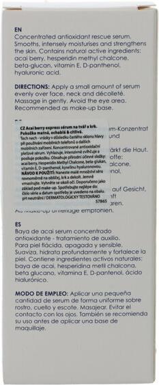 Produktbild Ziaja Cleansing Serum For Face And Neck Acai Berry (Express Face And Neck Serum) 50 Ml (50 ml)