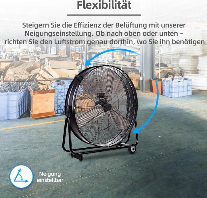 Produktbild Be Cool BCIWM90CM Bodenventilator Industrie-Windmaschine 90cm (73 dB)