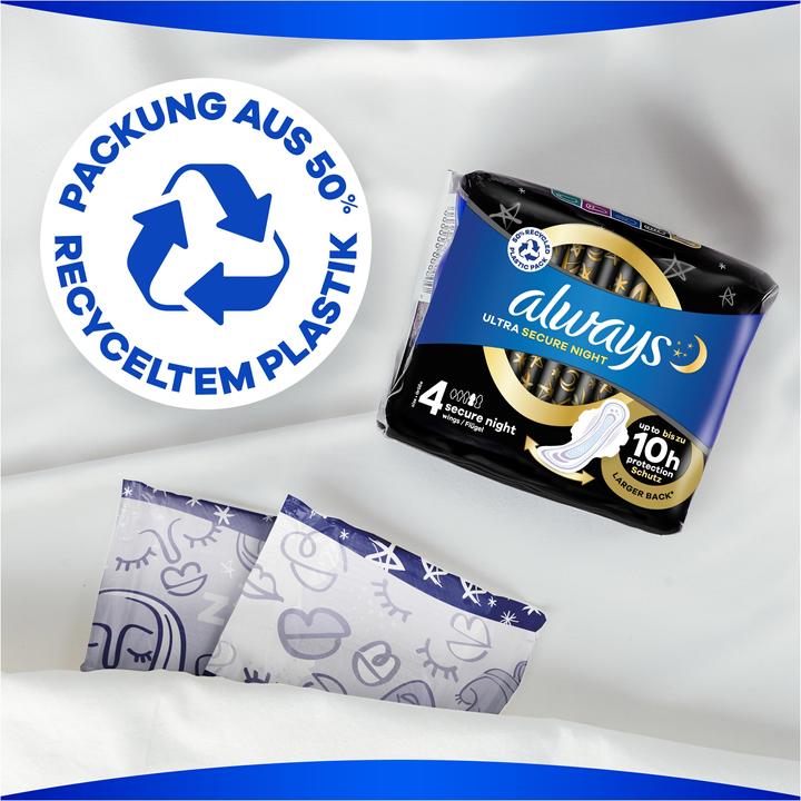 Image du produit Always Ultra Secure Night (18 x, Tampons sanitaires)