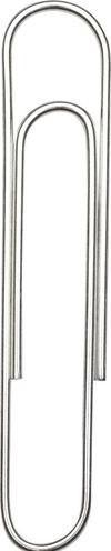 Office Depot Büroklammern Rund 50 mm Silber Metall, Zink (100 x)