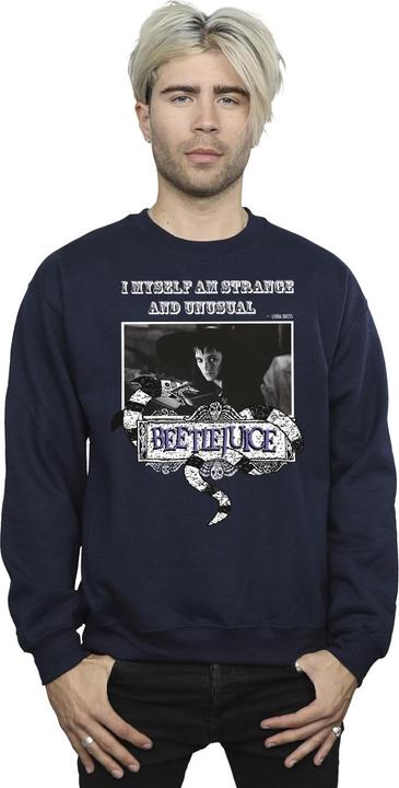 Actual product image Beetlejuice Mens Strange And Unusual Logo Sweatshirt (M)
