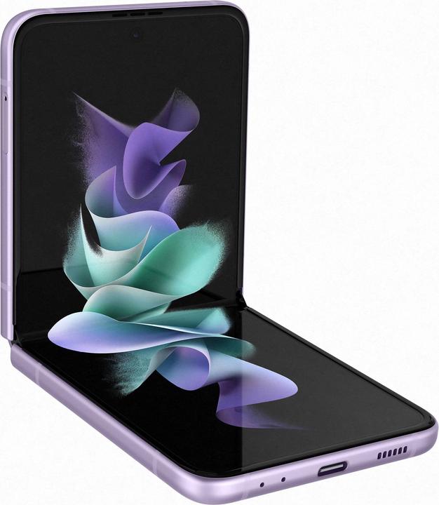 Produktbild Samsung Galaxy Z Flip3 5G (128 GB, Lavender, 6.70", SIM + eSIM, 12 Mpx, 5G)
