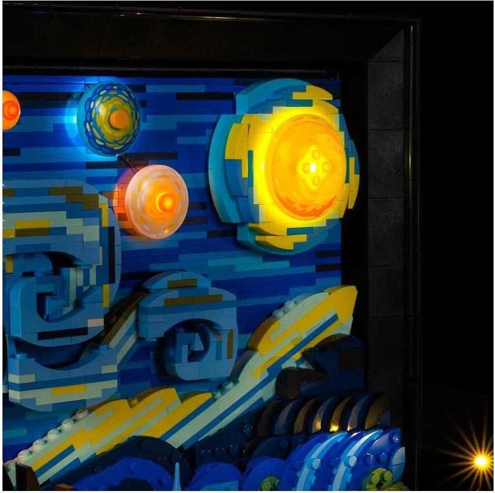 Actual product image Light my bricks LED Light Set for LEGO 21333 Vincent van Gogh - Starry Night