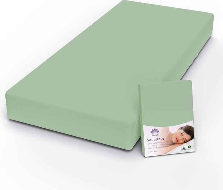Actual product image Lotus Bettwaren Jersey fitted sheet Souplesse (120 x 200 cm)