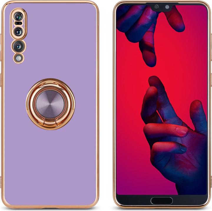 Image du produit Cadorabo Coque pour Huawei P20 PRO / P20 PLUS en TPU avec protection de l'appareil photo et anneau LM089 (Huawei P20 Pro, Huawei P20 Plus)
