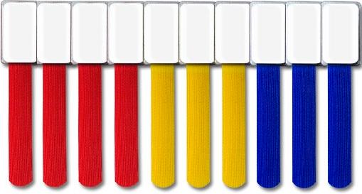 Actual product image Label-the-cable small velcro binder with label (Velcro cable ties, 90 mm, 10 pcs.)