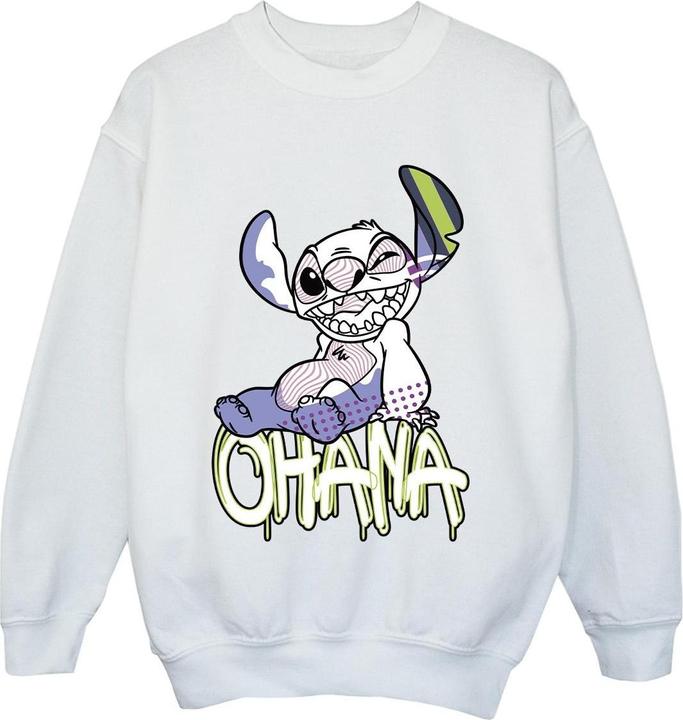 Disney Lilo And Stitch Ohana Graffiti Sweatshirt Jungen