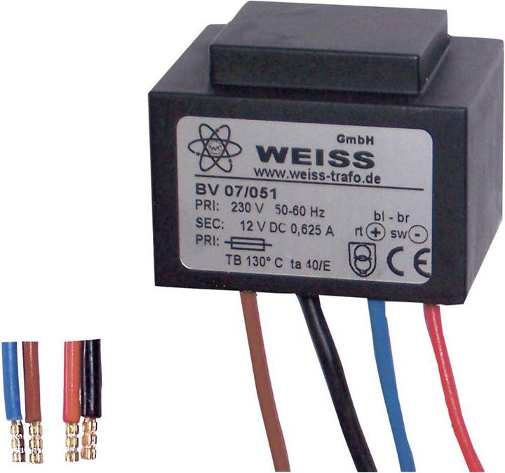 Produktbild Weiss Elektrotechnik Kompaktnetzteil Transformator ohne Gleichrichtung