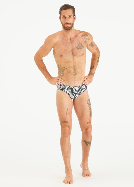 Produktbild Watko Badehose Slip Wasserball Herren - 500 Tiki grau (40)