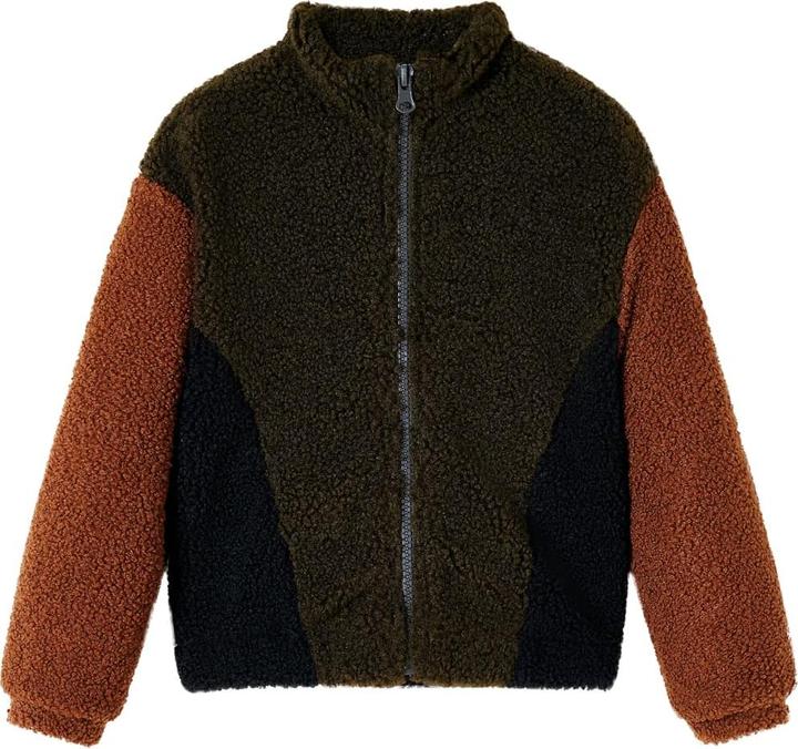 VidaXL Kinderjacke 116,Material: 100 % Polyester,Farbe: Khaki (116)