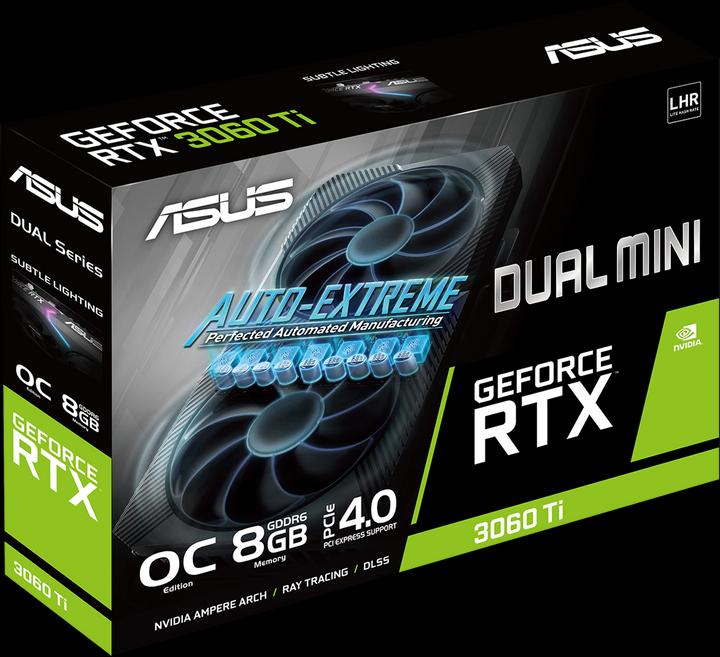 Image du produit ASUS GeForce DUAL RTX 3060 Ti O8G MINI V2 (8 Go)