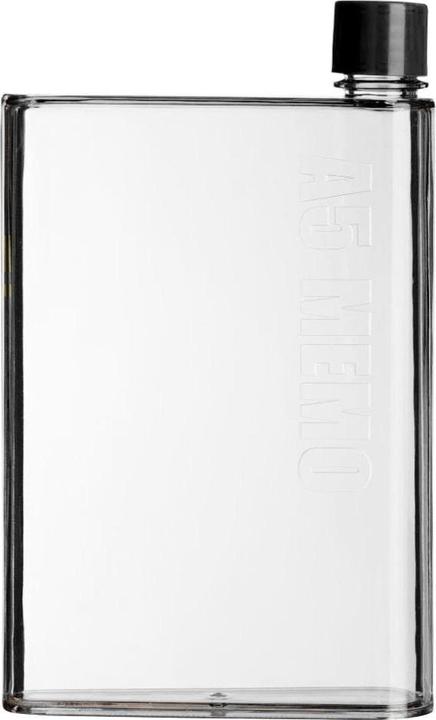 Actual product image JTI Flat water bottle, A5 Memo - Transparent (0.42 l)