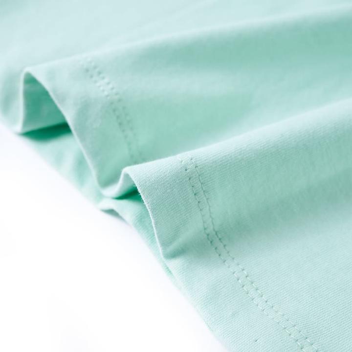 Immagine prodotto VidaXL Maglietta per bambini Verde menta chiaro 104,Materiale: 100 (104)