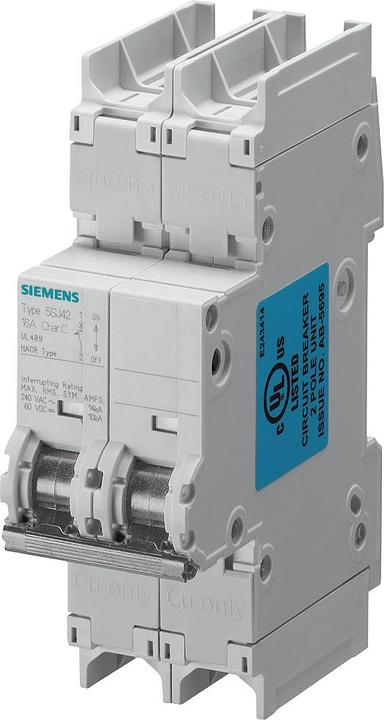 Produktbild Siemens Leitungsschutzschalter UC C 1,6A 2p 240V 5SJ4215-7HG41