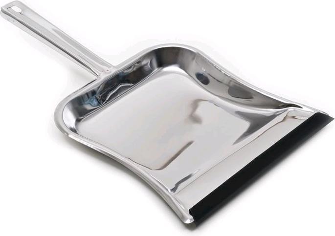 Actual product image Turk Dustpan Lady with Filler Handle and Lip Stainless Steel (1 pcs.)