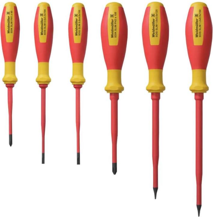 Actual product image Weidmüller Screwdriver Set VDE SlimLine SDI SLIM S3.5-6.5/PH1/2 (Cross recess)