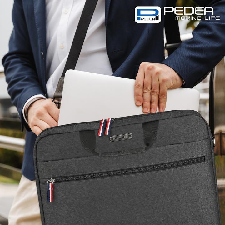 Actual product image Pedea URBAN slim 43.9cm (17.3") laptop bag, grey (17.30")