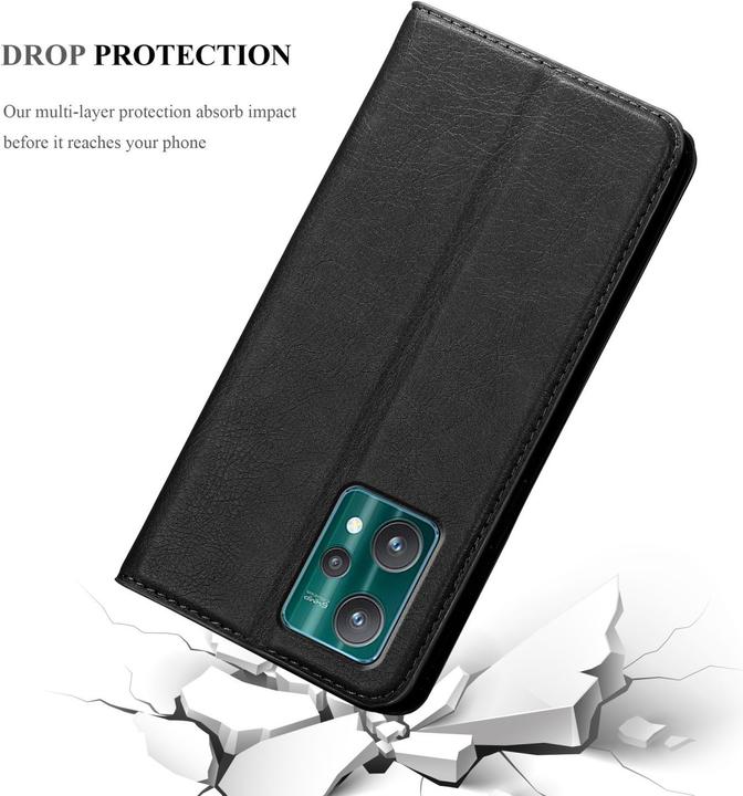 Produktbild Cadorabo Hülle für Realme 9 5G / 9 PRO / V25 / Q5 / OnePlus Nord CE 2 LITE 5G im Book Invis. Magnet Style (Vivo V25, Realme 9 Pro+, OnePlus Nord CE 2 Lite 5G)