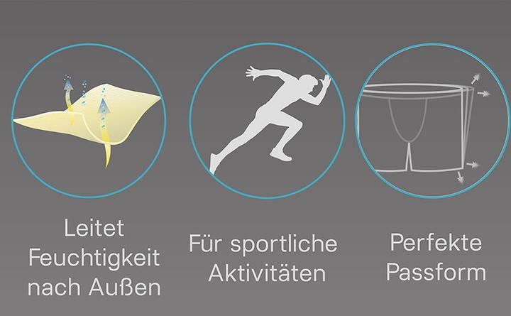 Produktbild Normani 6 Stück Mikrofaser-Boxershorts für Herren aus Nylon (XL, 6er Pack)