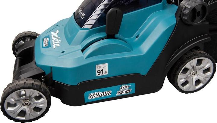 Actual product image Makita DLM382PM2 (Rechargeable battery operated)
