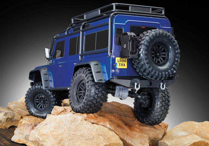 Produktbild Traxxas TRX-4 LR Defender Elektro Brushed Crawler 4WD 1:10 RTR blau (RTR Ready-to-Run)