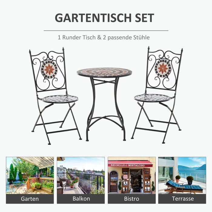 Actual product image Jamb Balkonset Mosaiktisch (60 cm)