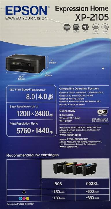 Produktbild Epson Expression Home XP-2105 (Tintenpatrone, Farbe)