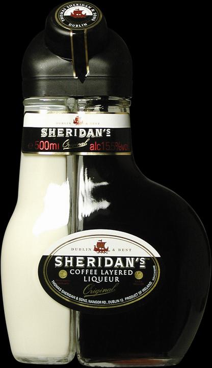 Actual product image Sheridan's coffee liqueur