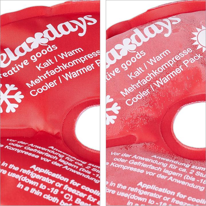Produktbild Relaxdays 4x Knie-Kühlpads (4 x, 110 g)