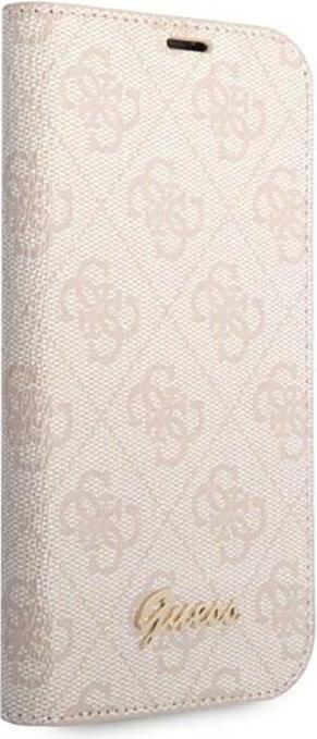 Produktbild Guess GUBKP14MHG4SHP iPhone 14 Plus 6,7" różowy/pink book 4G Vintage Gold Logo (Apple iPhone 14 Plus)
